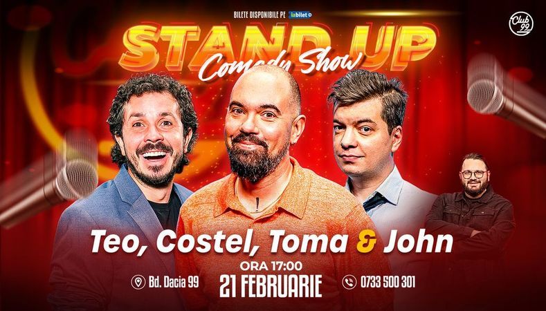 Stand-up Comedy cu Teo, Toma, Costel - John la Club 99