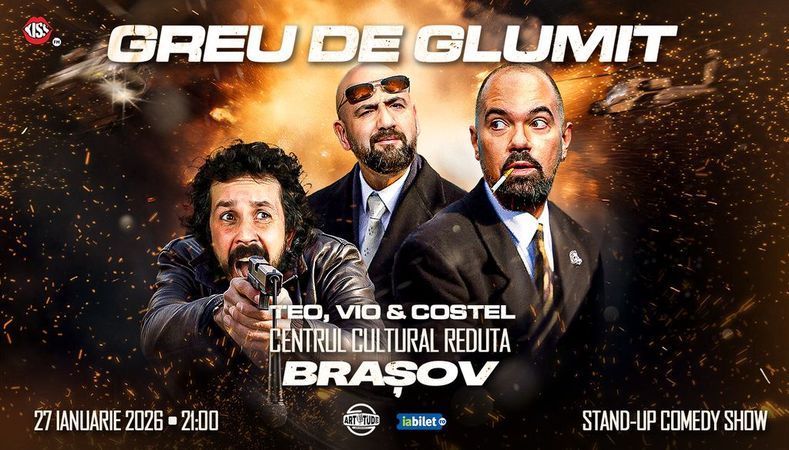 Brasov: Greu de glumit cu Teo, Vio și Costel | Stand Up Comedy Show 2 | ORA 21:00