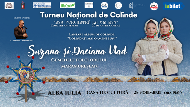 Alba Iulia: Sub fereastră la om bun! Suzana și Daciana Vlad- Gemenele Folclorului Maramureșean