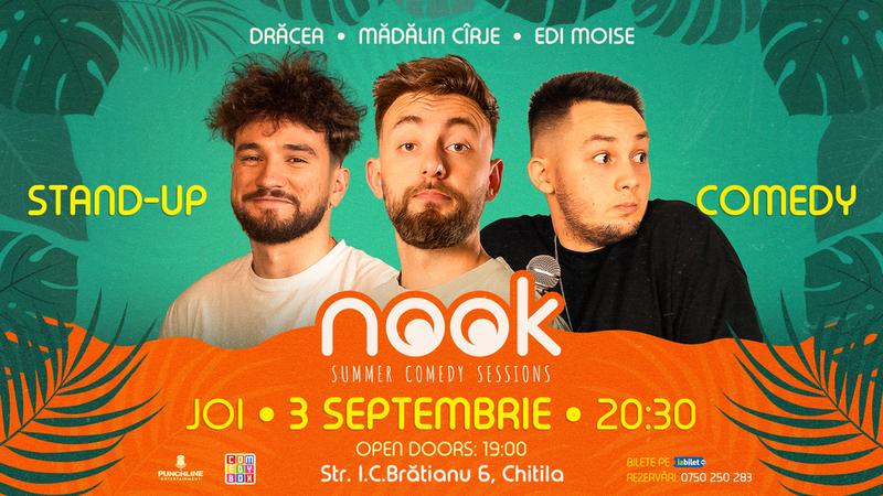 Chitila: Stand-up comedy cu Drăcea, Mădălin Cîrje și Edi Moise