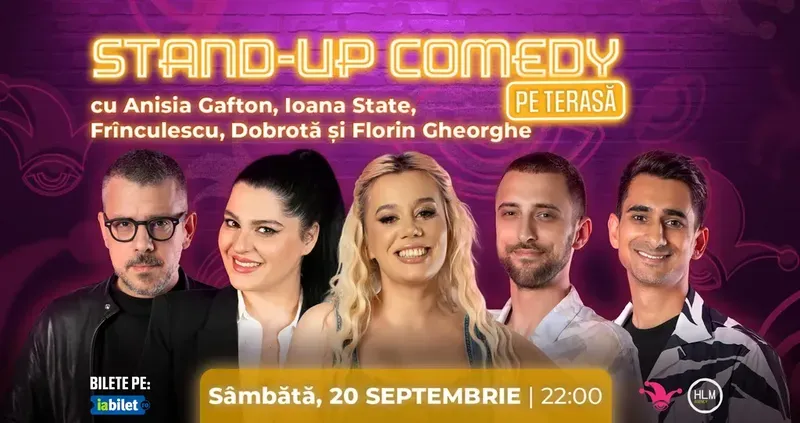 The Fool: Stand-up Comedy pe terasă cu Anisia, Ioana State, Frînculescu, Dobrotă și Florin