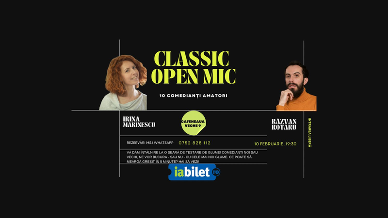 Classic Open Mic: MCs Irina & Răzvan