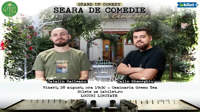 Open Mic la Ceainăria Green Tea cu Călin Gheorghiu și Cătălin Răileanu