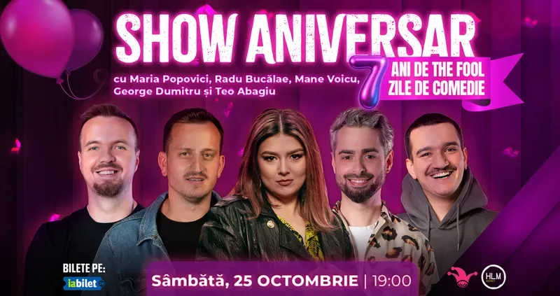 The Fool: SHOW ANIVERSAR cu Maria Popovici, Bucălae, Mane Voicu, George Dumitru și Teo Abagiu