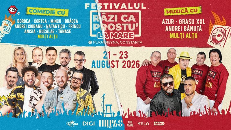 Festivalul de comedie - Razi ca prostu' la mare 2026 | Acces General