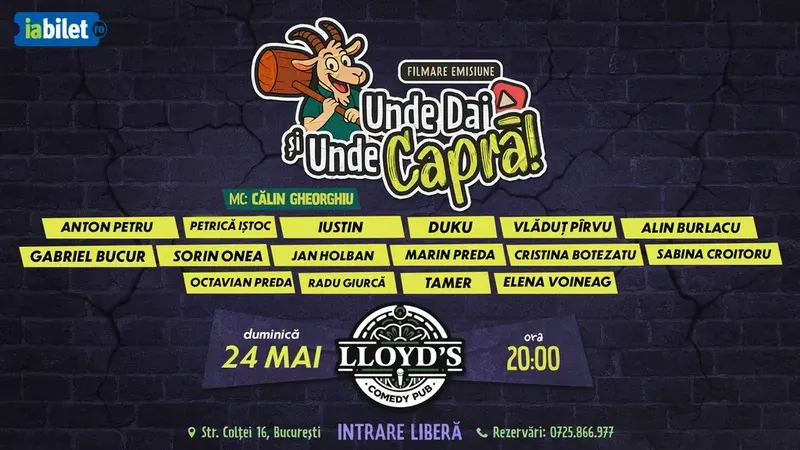 Lloyd's: Filmare "Unde dai și Unde Capră