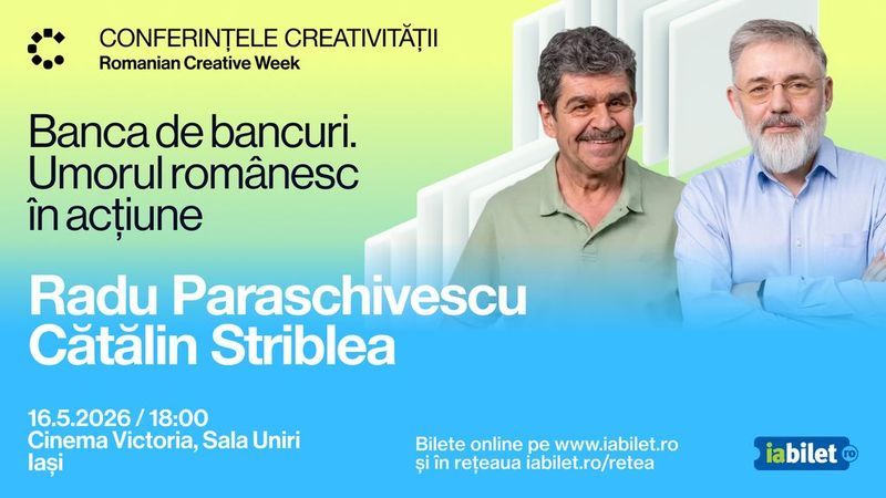 Iasi: Banca de bancuri. Umorul românesc în acțiune - Radu Paraschivescu & Cătălin Striblea