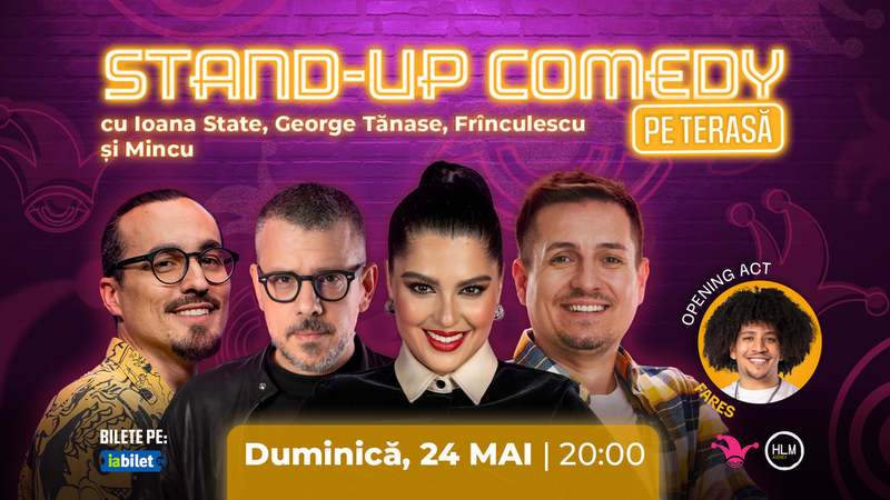 Stand-up comedy cu Ioana State, George Tănase, Mincu și Frînculescu