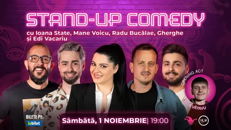 The Fool: Stand-up comedy cu Ioana State, Mane Voicu, Radu Bucălae, Gherghe și Edi Vacariu