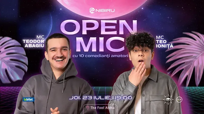 Costinești: The Fool Arena - Open Mic: MCs Teo Ioniță & Teo Abagiu