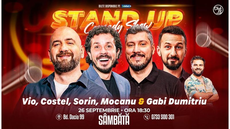 Stand-up Comedy cu Vio, Costel, Sorin Pârcălab, Mocanu & Gabi Dumitriu la Club 99 | Show 1