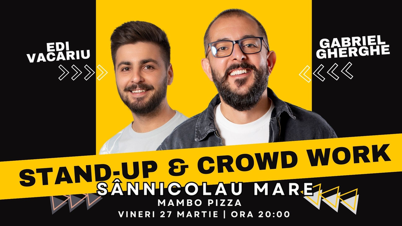 SÂNNICOLAU: Stand Up & Crowd Work | Gabriel Gherghe și Edi Vacariu
