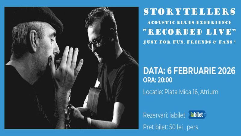 Sibiu: Storytellers Acoustic Blues Duo - Marcian Petrescu & Angelo Eduard Stoica