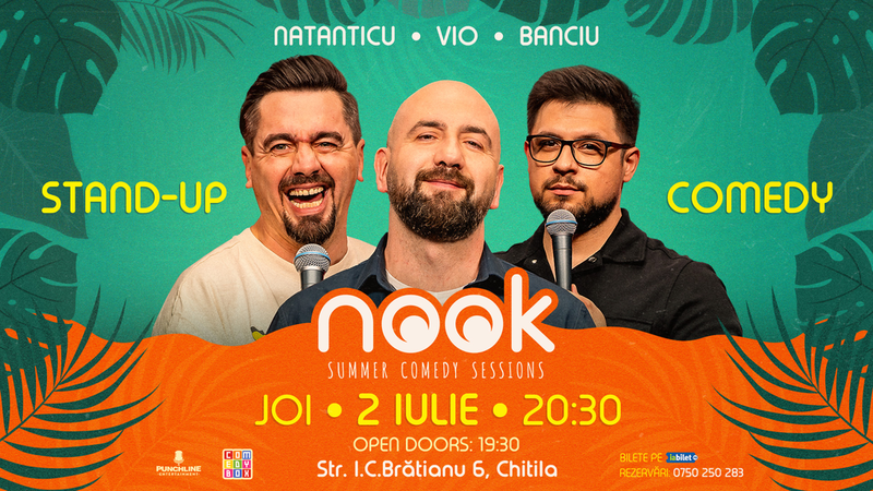 Chitila: Stand-up comedy cu Vio, Natanticu și Banciu