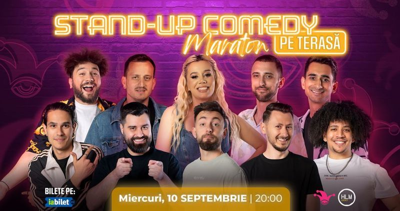 The Fool: Stand-up comedy Maraton pe terasă cu: Anisia, Mane Voicu, Drăcea, Cîrje, Florin, Dobrotă, Popinciuc, Geo Adrian, Claudiu Popa și Fares
