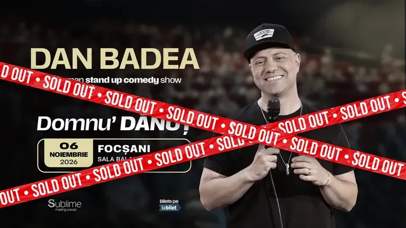 Focsani: Stand-up Comedy cu DAN BADEA - “Domnu’ DANUT” - 20:00