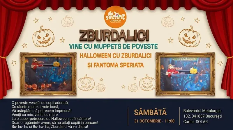 Halloween cu Zburdalici și Fantoma speriatǎ - Teatru de pǎpuşi