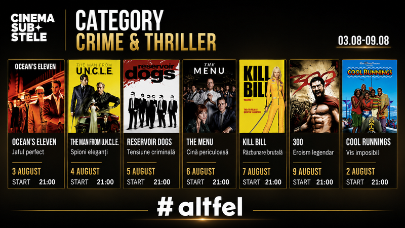 Cinema sub stele: Crime & Thriller Week