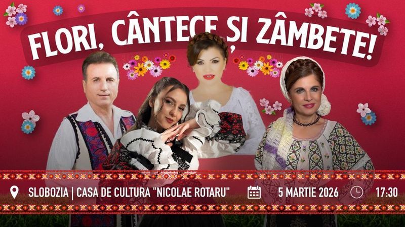 Slobozia: Flori, cântece și zâmbete