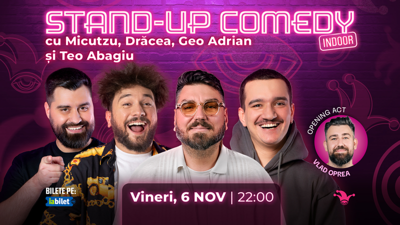 The Fool: Stand-up comedy cu Micutzu, Drăcea, Geo Adrian si Teo Abagiu