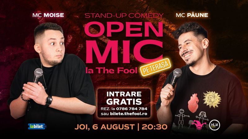 The Fool Terasa: Open Mic: MCs Moise & Păune