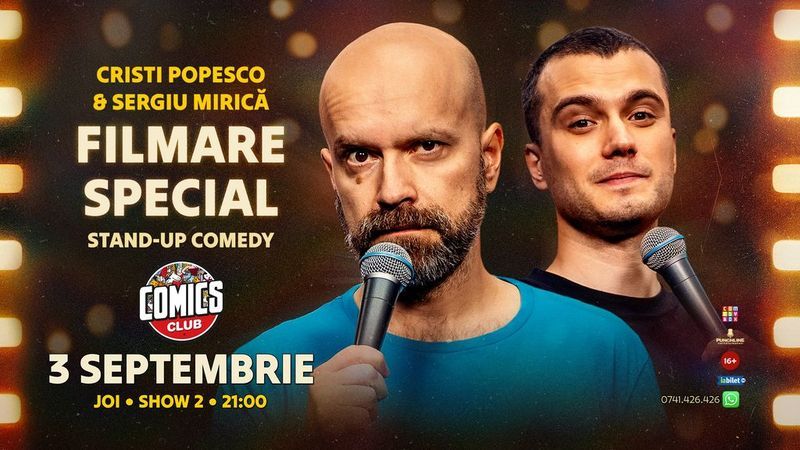 Filmare Special - Cristi Popesco & Sergiu Mirică la ComicsClub! - Show 2