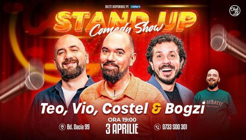 Stand-up Comedy cu Teo, Vio, Costel - Bogzi la Club 99