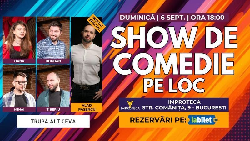 Show de comedie pe loc Alt Ceva cu extra-muzică