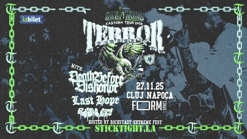 Cluj-Napoca: TERROR, LAST HOPE, DEATH BEFORE DISHONOR and RISK IT