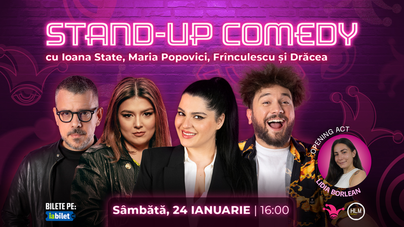 The Fool: Stand-up comedy cu Ioana State, Maria Popovici, Frînculescu și Drăcea