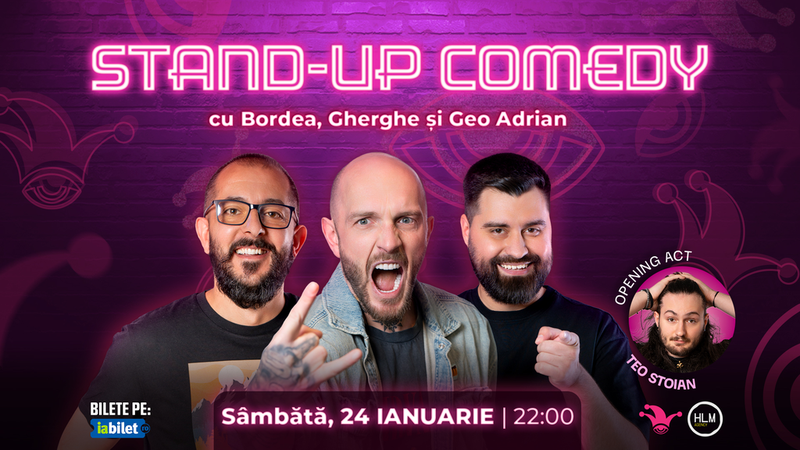 The Fool: Stand-up comedy cu Bordea, Gherghe și Geo Adrian
