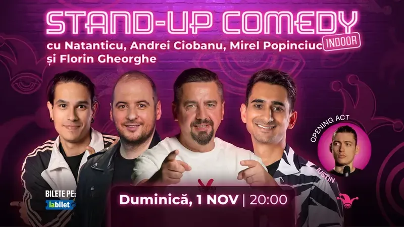 The Fool: Stand-up comedy cu Natanticu, Andrei Ciobanu, Mirel Popinciuc și Florin Gheorghe