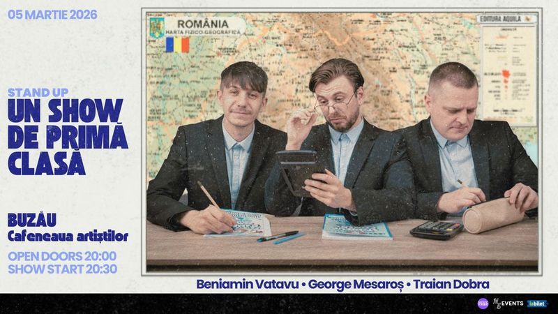 Buzău: Un Show de Primă Clasă | Stand-up Comedy cu Beniamin Vatavu, George Mesaroș și Traian Dobra