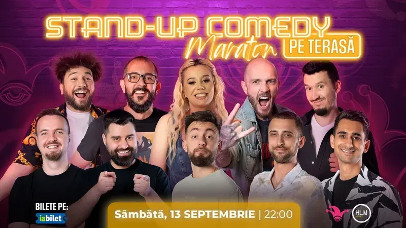 The Fool: Stand-up comedy Maraton pe terasă cu: Bordea, Gherghe, Anisia , Serghei, Cîrje, Drăcea, Dobrotă, Florin Gheorghe, Geo Adrian și George Dumitru