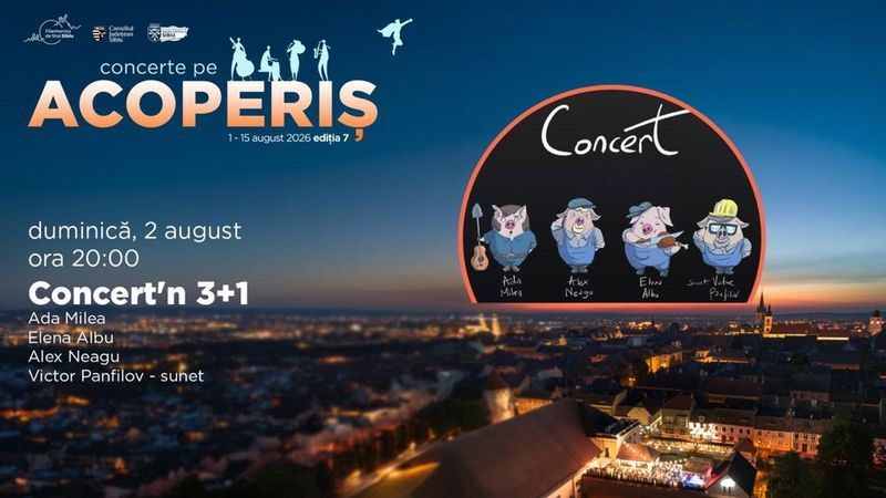 Sibiu: Concert’n 3+1 cu Ada Milea & Friends