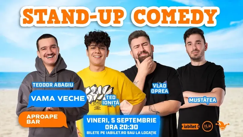 Vama Veche: Stand-up Comedy cu Teo Abagiu, Vladimir Mustățea, Teo Ioniță și Vlad Oprea
