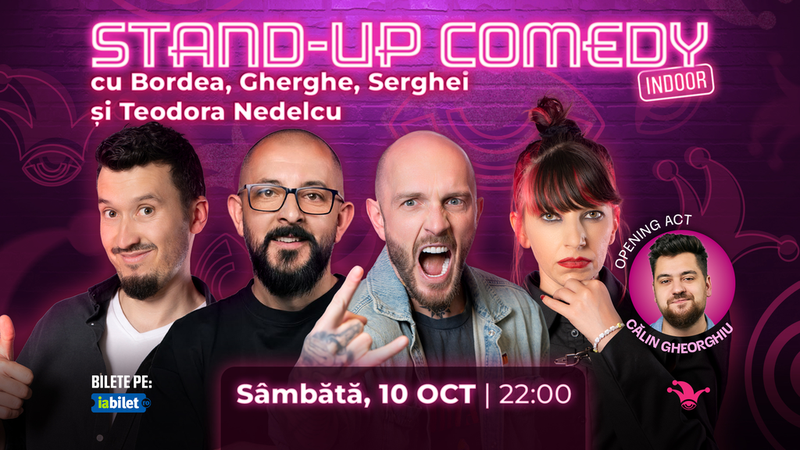 The Fool: Stand-up comedy cu Bordea, Gherghe, Serghei și Teodora Nedelcu