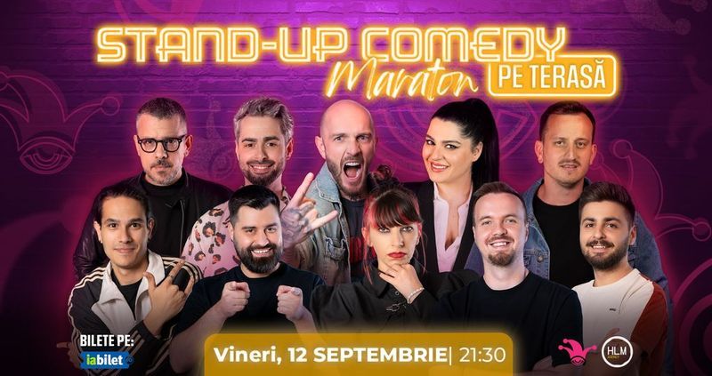 The Fool: Stand-up comedy Maraton pe terasă cu: Bordea, Radu Bucălae, Ioana State, Mane Voicu, Frîncu, Teodora Nedelcu, Geo Adrian, Popinciuc, George Dumitru și Edi Vacariu