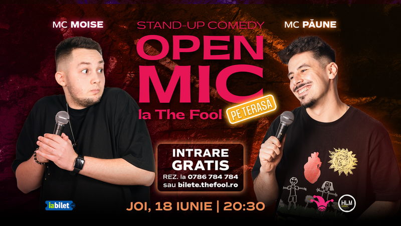 The Fool Terasa: Open Mic: MCs Moise & Păune