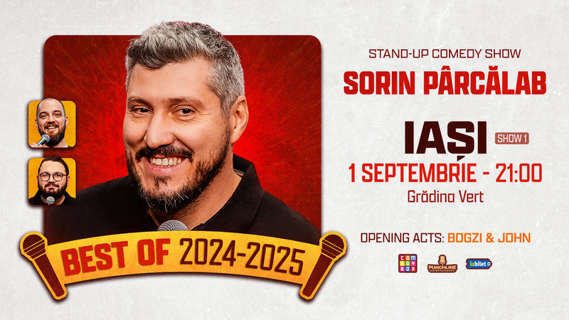 Iași: Stand-up comedy - Best of Sorin Pârcălab (SHOW 1)