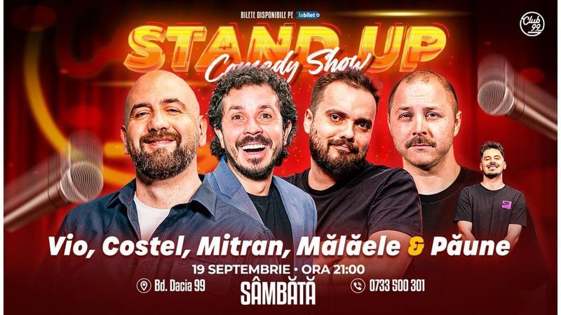 Stand-up Comedy cu Vio, Costel, Mitran, Mălăele & Florentin Păune la Club 99 | Show 2