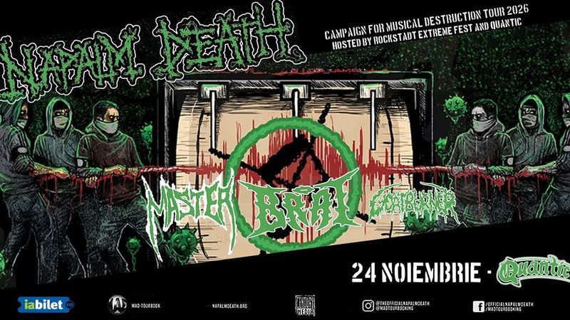 NAPALM DEATH, Master, Brat, Goatburner - Quantic