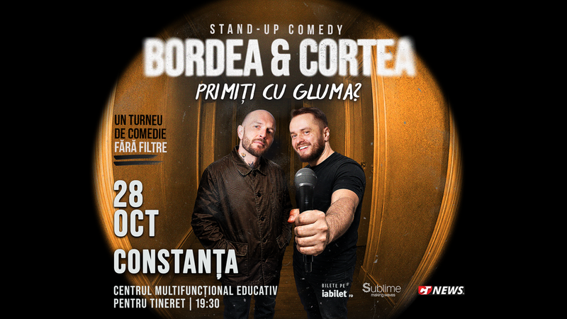 Constanta: Stand-Up Comedy cu Bordea & Cortea - "Primiți cu gluma?"