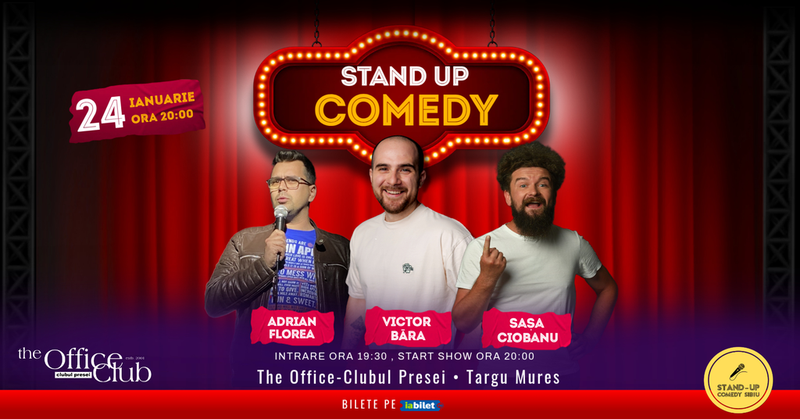 Targu Mures: Stand-Up Comedy cu Băra, Sașa & Adrian