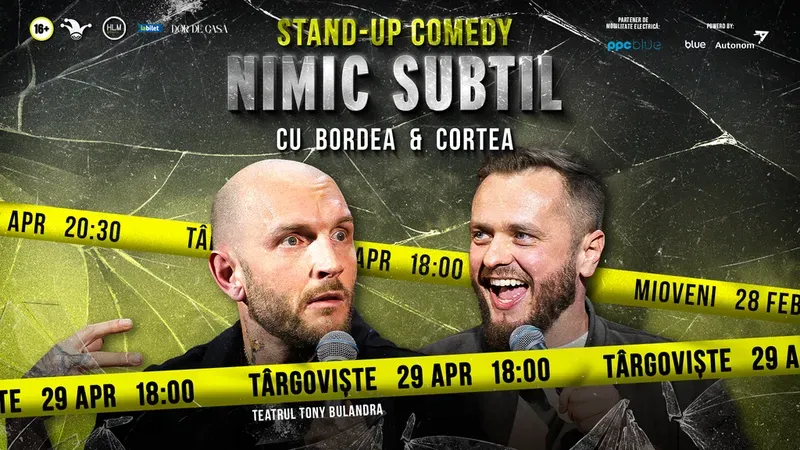 Targoviste: Stand-Up Comedy cu Bordea & Cortea - "Nimic subtil" (EARLY SHOW)