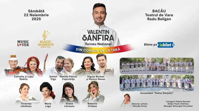 Bacău: Valentin Sanfira - "Din copilul de la țară"