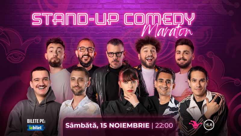 The Fool: Stand-up comedy Maraton cu: Gherghe, Frîncu, Drăcea, Cîrje, Teodora Nedelcu, Florin Gheorghe, Mirel Popinciuc, Dobrotă, Edi Vacariu și Teo Abagiu