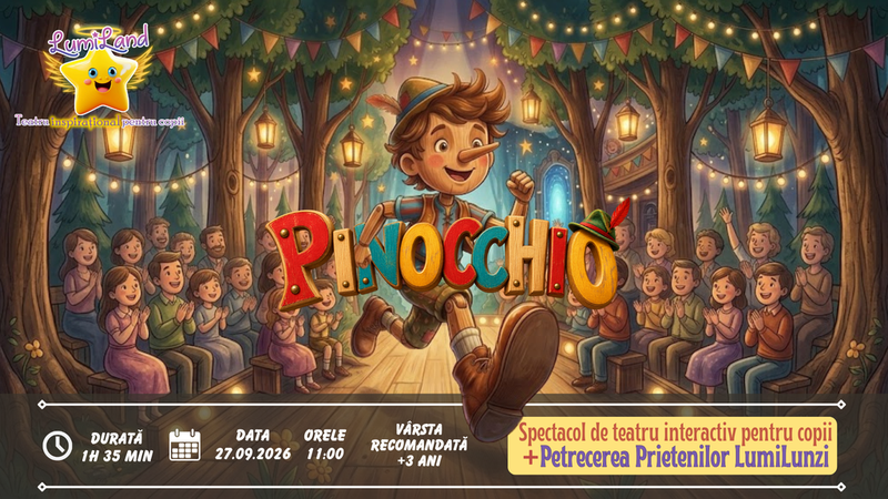 Pinocchio - Spectacol de teatru interactiv