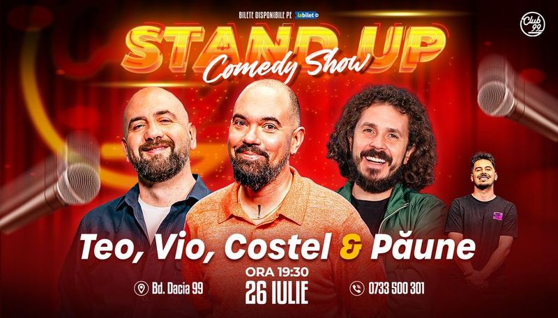 Stand-up Comedy cu Teo, Vio, Costel - Păune la Club 99