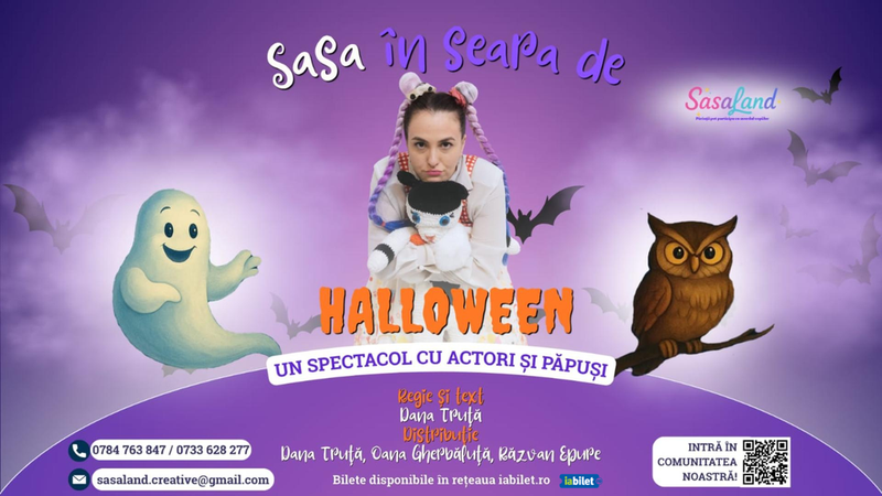 Sasa in seara de Halloween